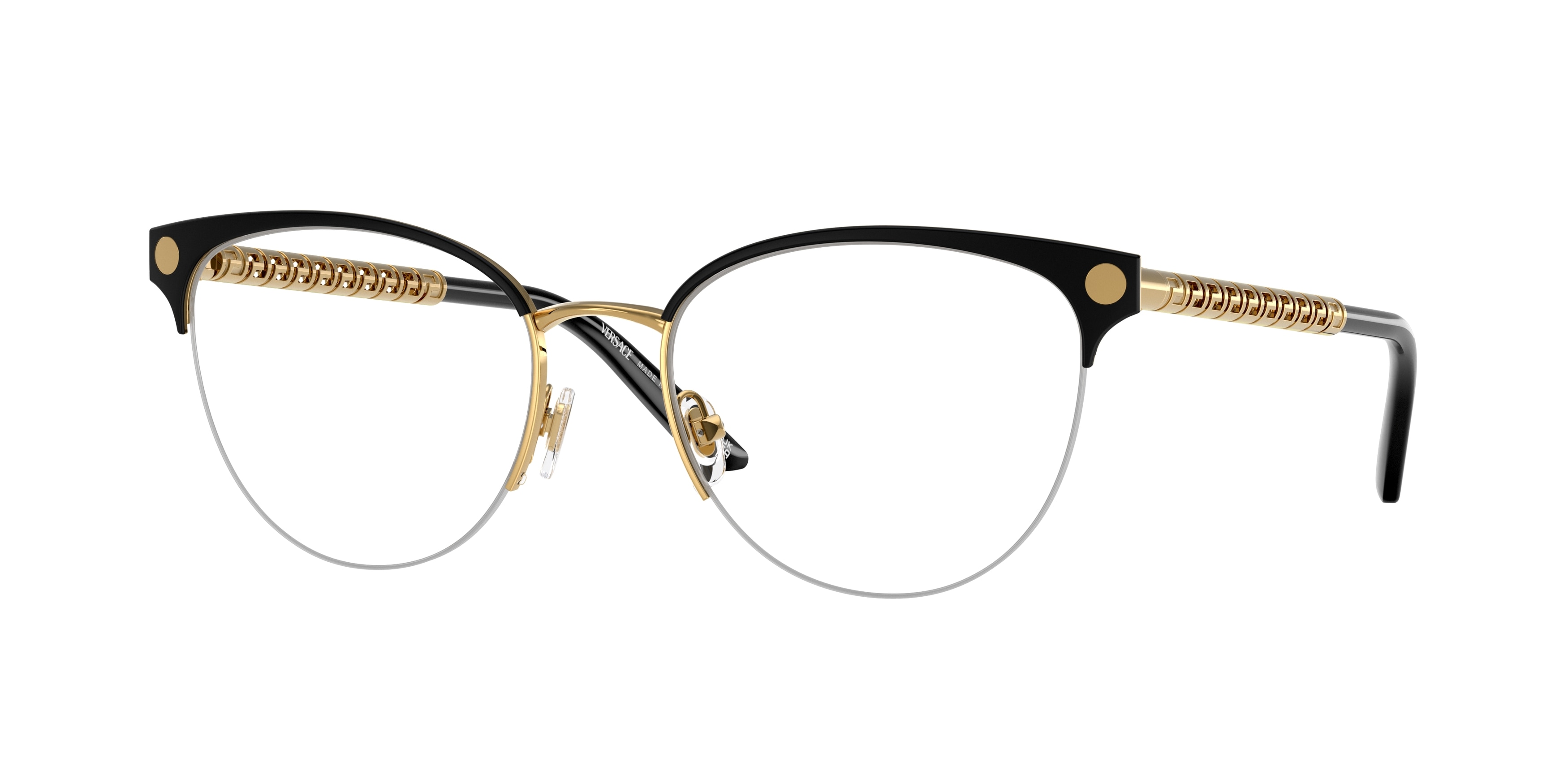 Versace Woman VE1297  1516 Vista frames Metal Gold Transparent Cat Eye Normal-image
